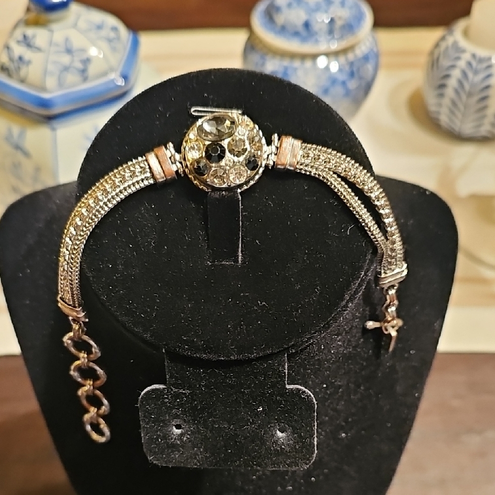 Ginger Snaps Silver Bracelet Interchangeable Snap… - image 1